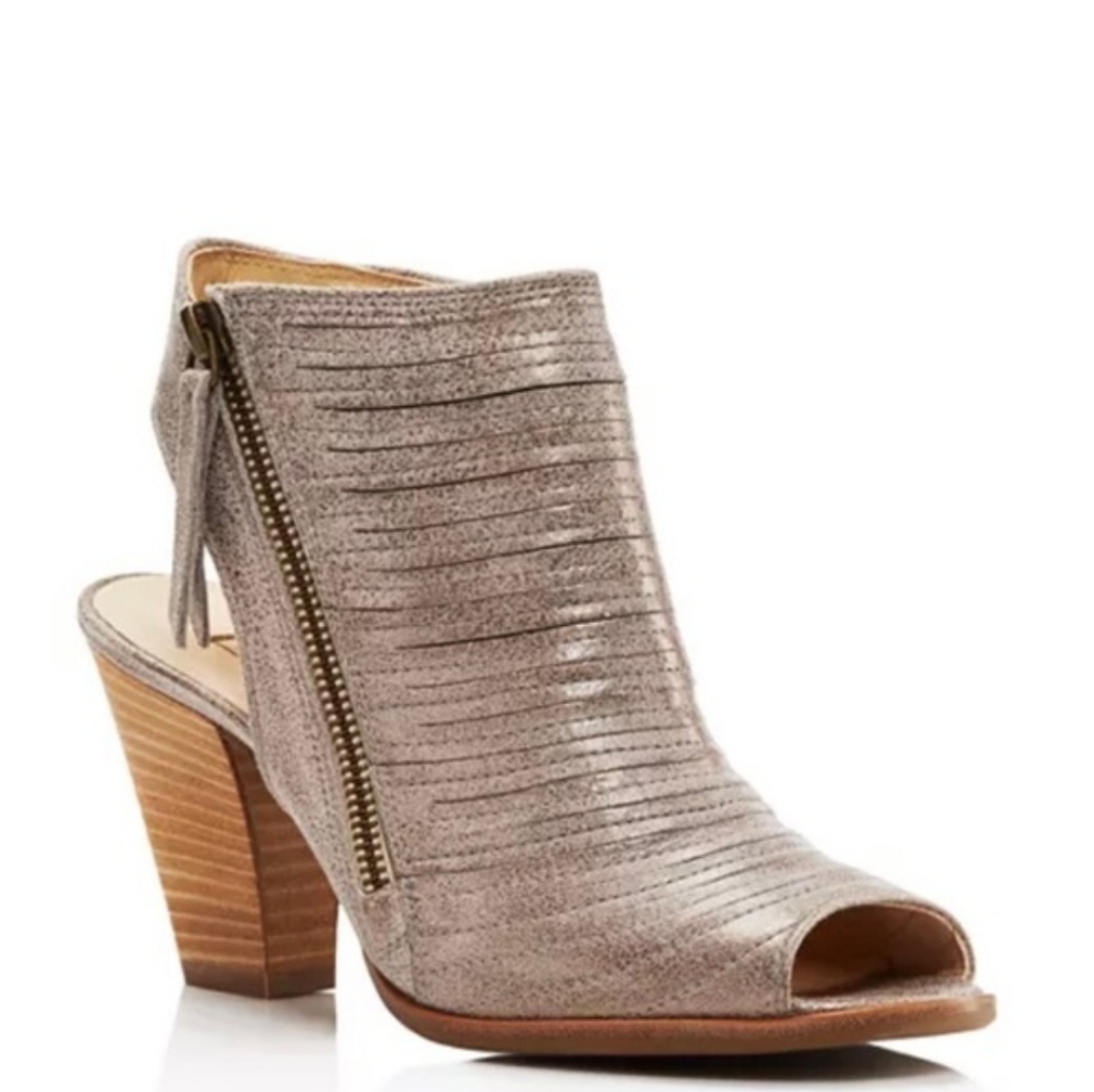 Paul Green Cayanne Sandals In Smoke Pewter Gray Open Toe Sandals Heels 38